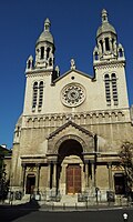 Paris 13e - Église Sainte-Anne-de-la-Butte-aux-Cailles - façade